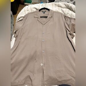 Forever 21 Men's Brown Casual Button-Down Shirt